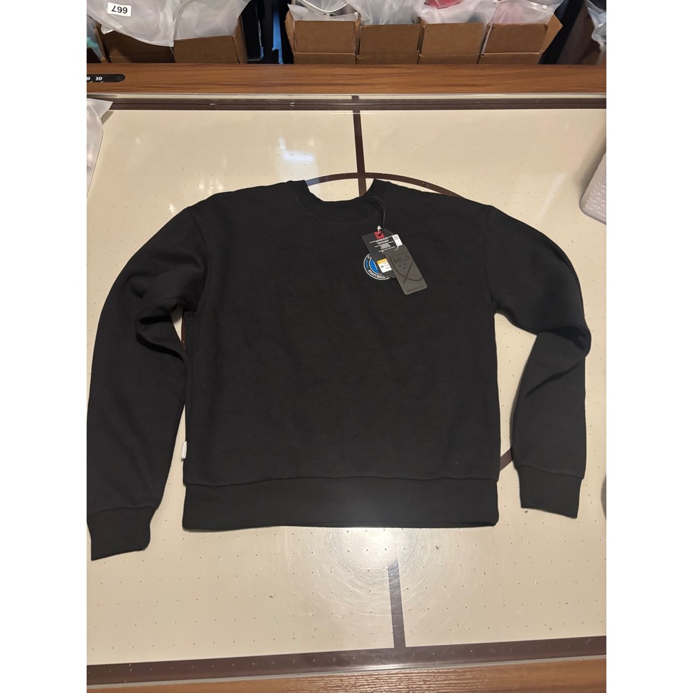 216 Antigua Womens Charlotte FC MLS Crewneck Sweatshirt Black Medium NWT
